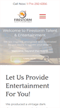 Mobile Screenshot of firestormtalent.com