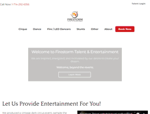 Tablet Screenshot of firestormtalent.com